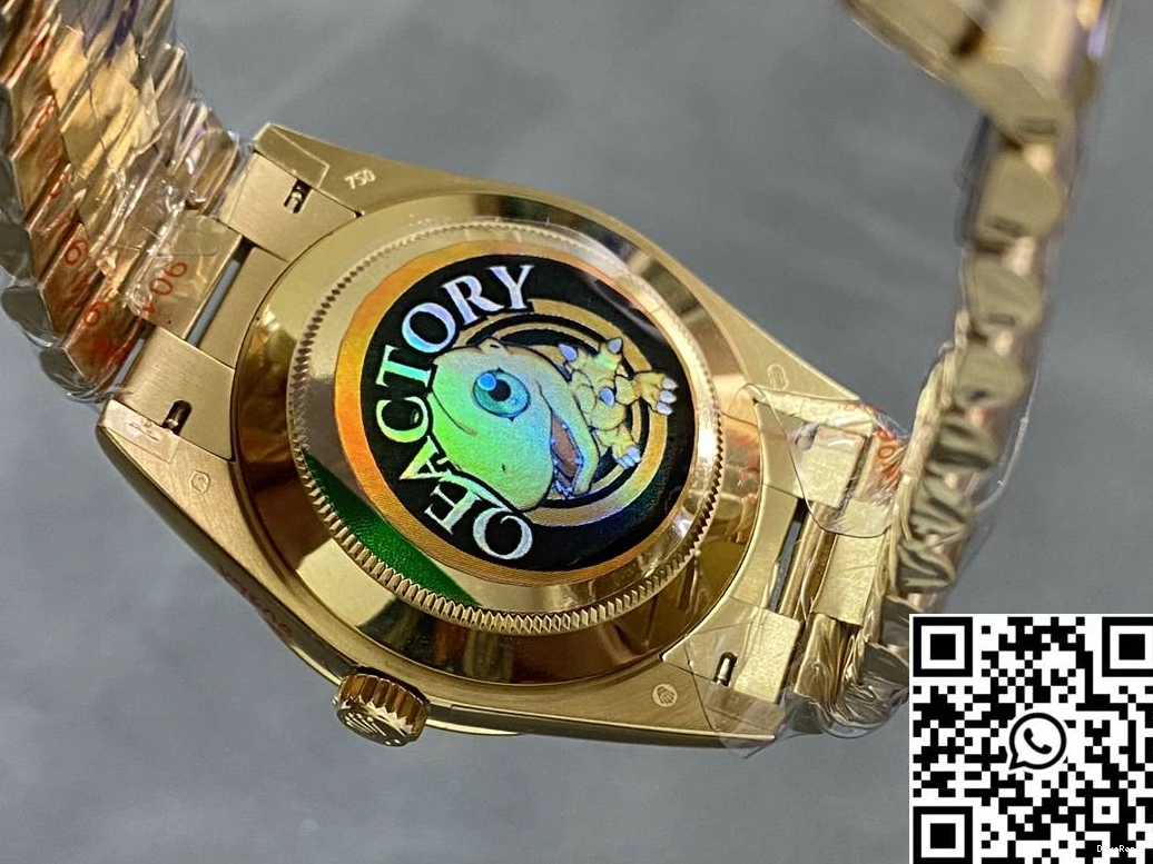 Steel M228238-0005 Date Diamond Factory Rolex Day v5 Dial Tungsten Hourmarker Gold QF 1012